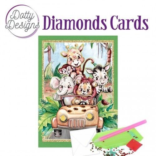 Jungle Car - Dotty Designs Diamond Card Kit