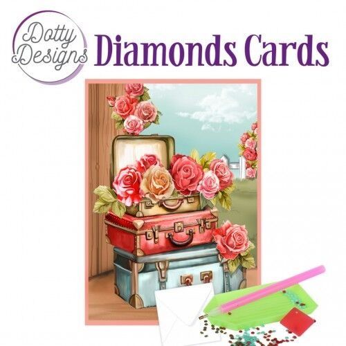 Roses and Suitcases - Dotty Designs Diamond Card Kit,