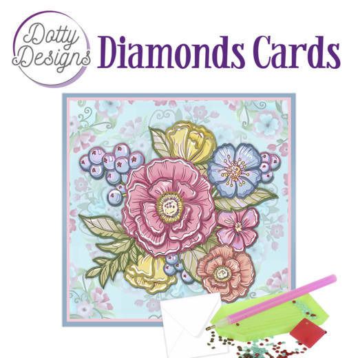 Pastel Flowers - Dotty Designs Diamond Card Kit