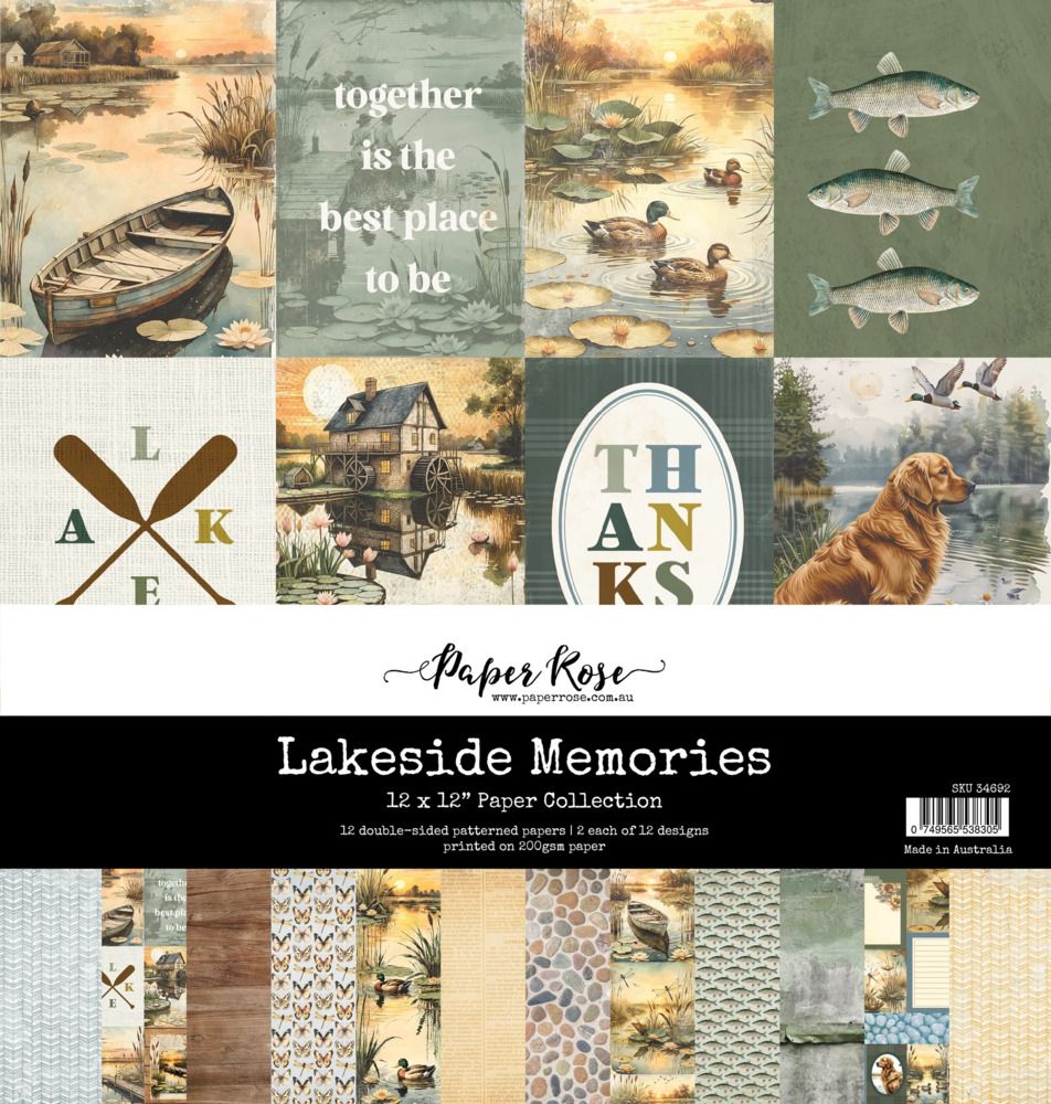 12x12 Paper Collection - Lakeside Memories Collection