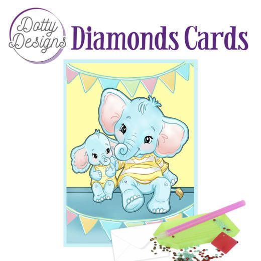 Elephants - Dotty Designs Diamond Card Kit