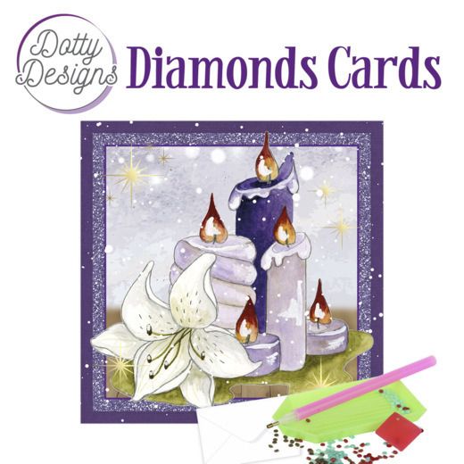 Purple Candle - Dotty Designs Diamond Card Kit