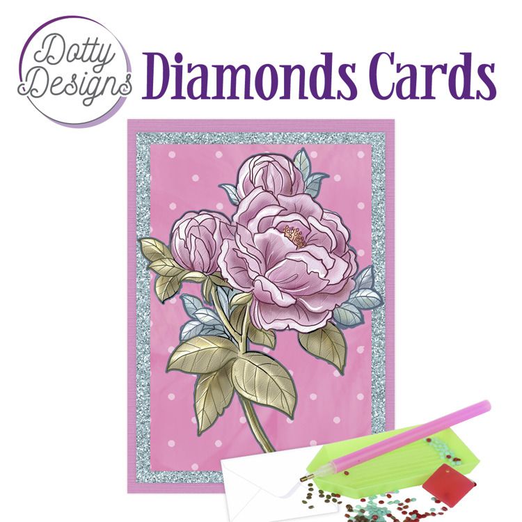 Old Pink Peony - Dotty Designs Diamond Card Kit