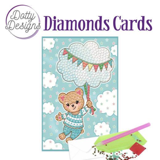 Blue Baby Bear - Dotty Designs Diamond Card Kit