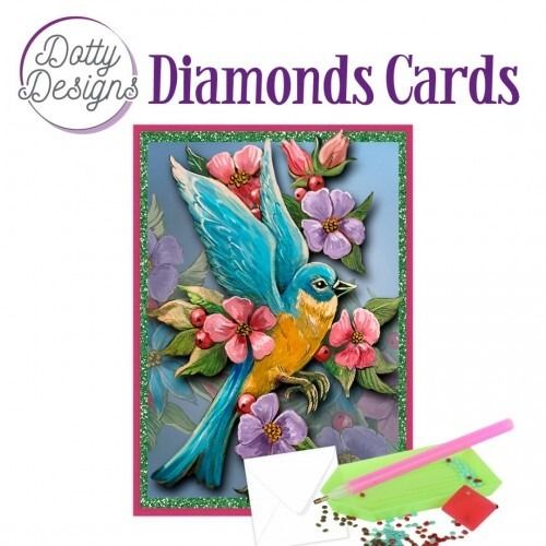 Flying Blue Bird - Dotty Designs Diamond Card Kit