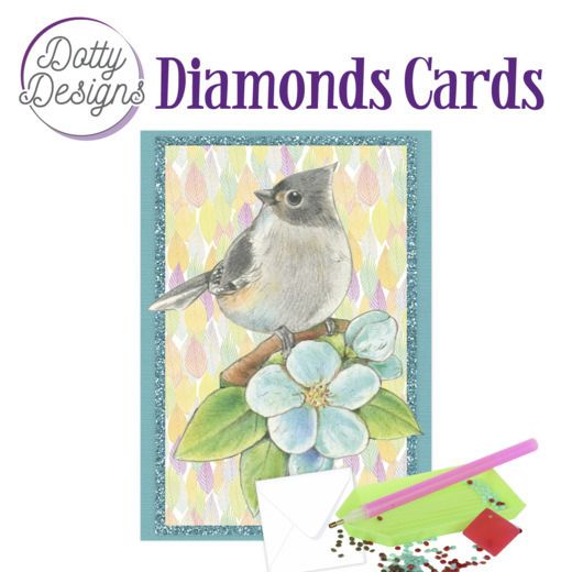 Bird on Branch - Dotty Designs Diamond Card Kit