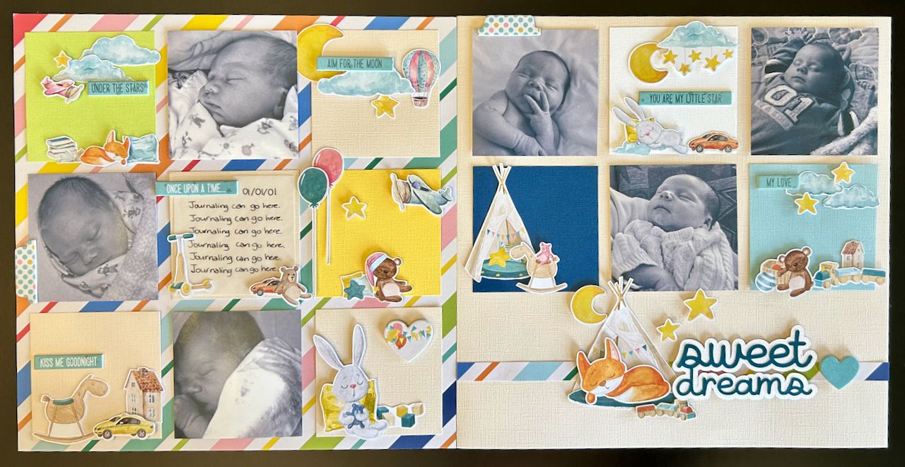 Sweet Dreams with Chipboard - Make &amp; Take Layout Kit