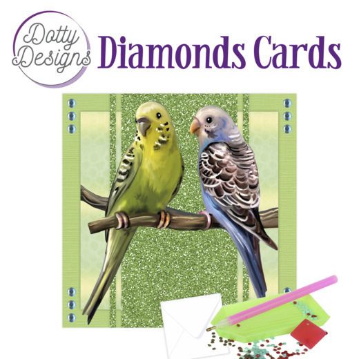 Parakeets - Dotty Designs Diamond Card Kit