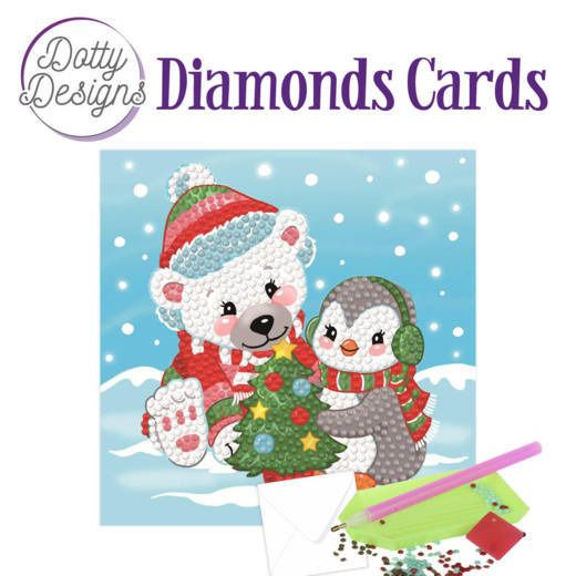 Christmas Bear - Dotty Designs Diamond Card Kit
