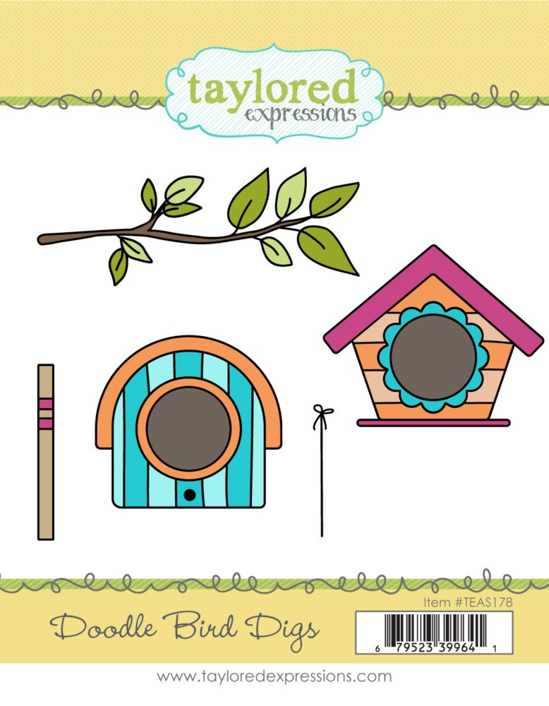 Doodle Bird Digs - Cling Stamp Set