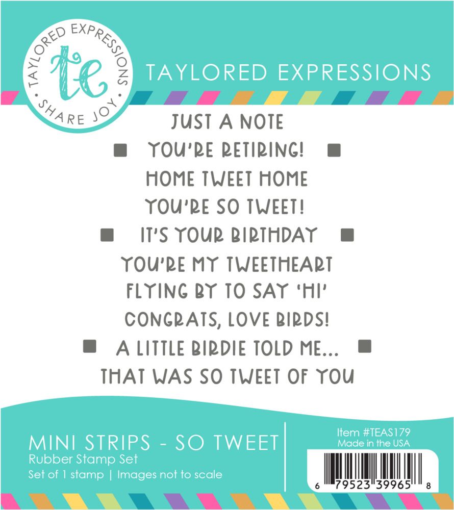 So Tweet - Mini Strips - Cling Stamp