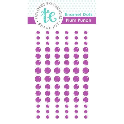 Plum Punch - Enamel Dots