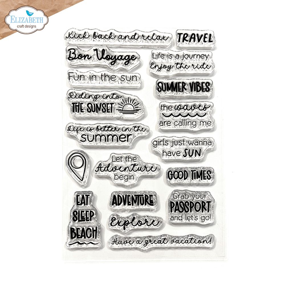 Summer Travel Sentiments - Clear Stamp Set