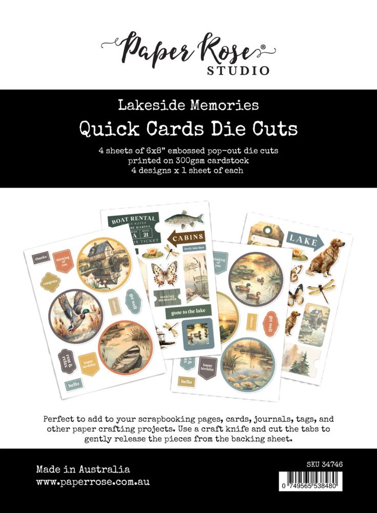6x8 Quick Cards Die Cuts - Lakeside Memories Collection