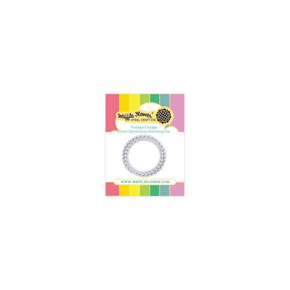 Postage Collage Circle Sentiments - Coordinating Die