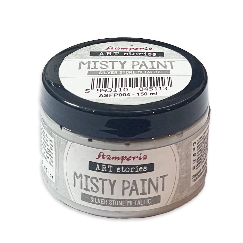 Silver Stone - Misty Paint Metallic - Art Stories Collection