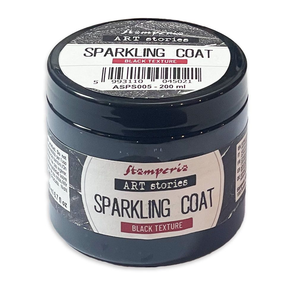 Black Texture - Sparkling Coat - Art Stories Collection
