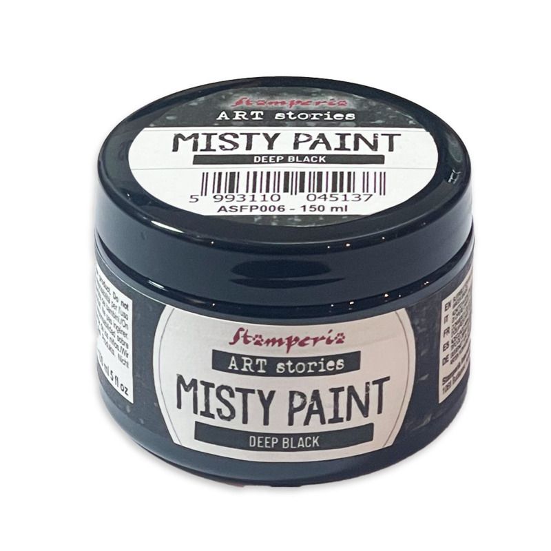 Deep Black - Misty Paint - Art Stories Collection