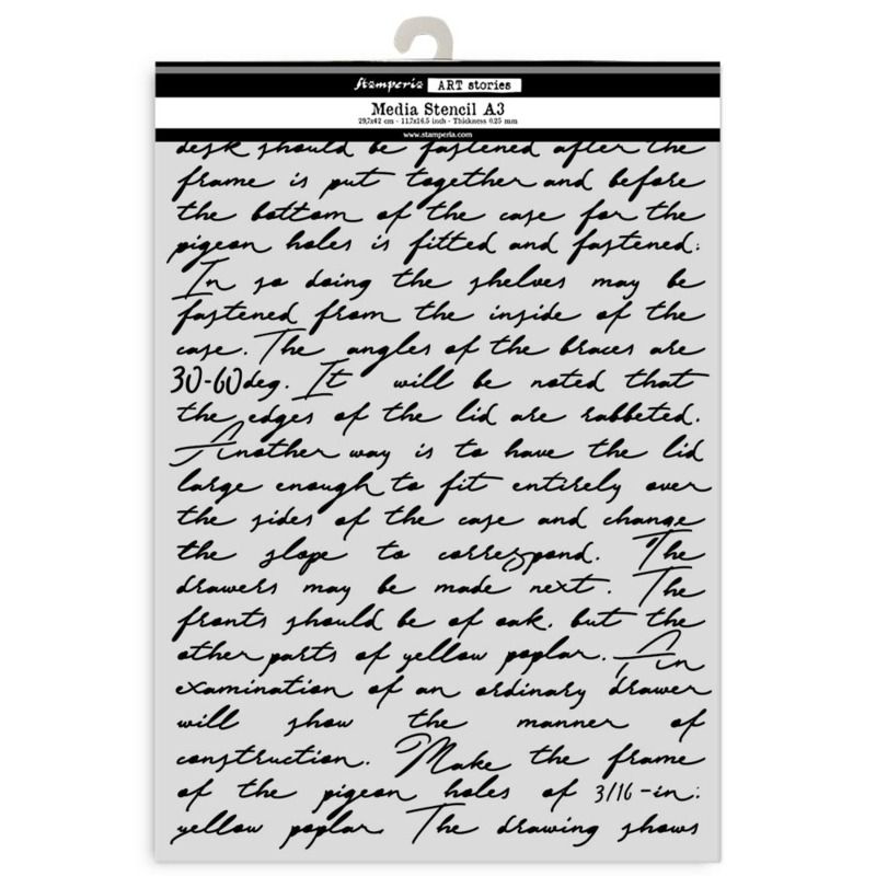 Writings - Big A3 Stencil - Art Stories Collection