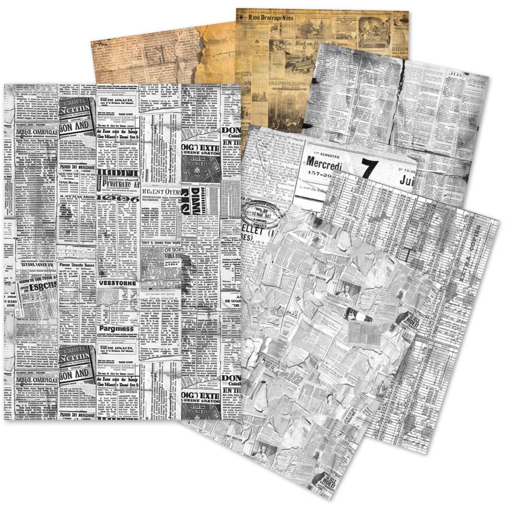 Newspapers - LuMania A5 Tissue Paper Set