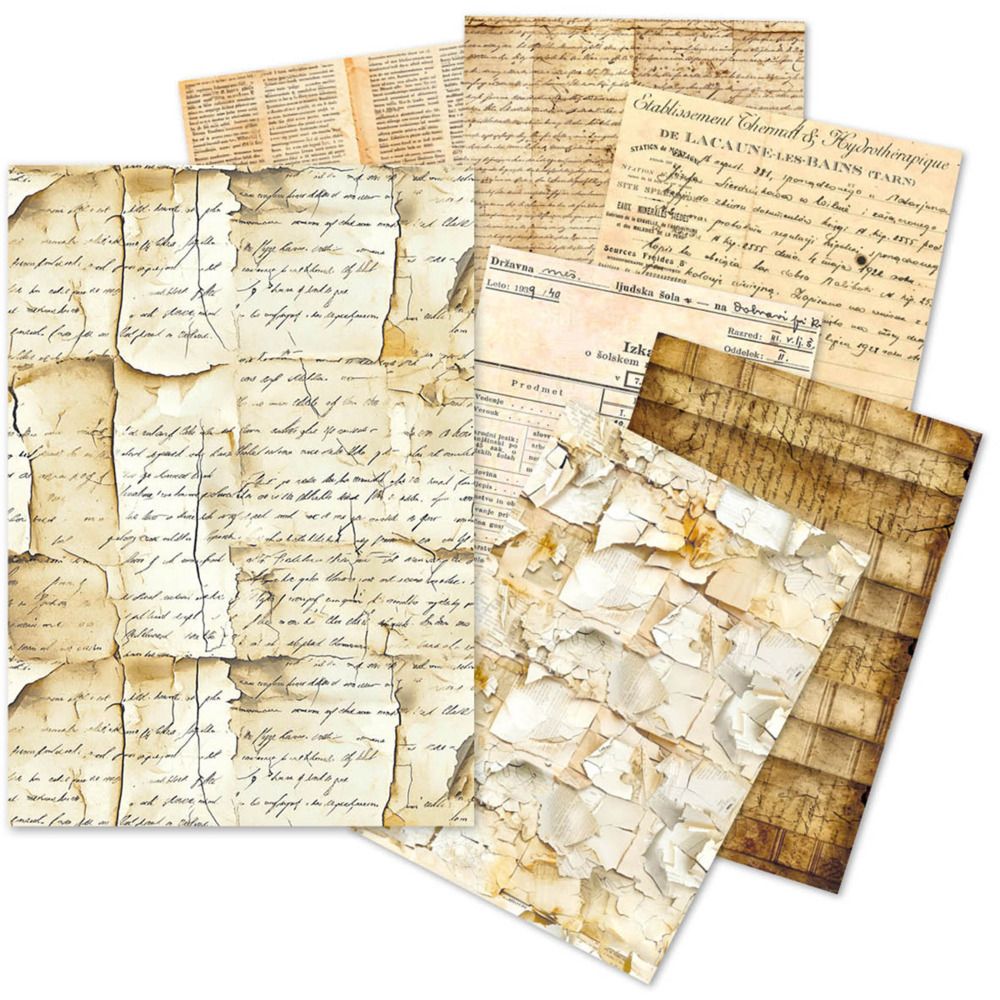 Vintage Manuscript - LuMania A5 Tissue Paper Set