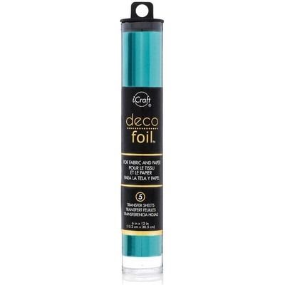 Turquoise Satin - 6x12 Deco Foil Transfer Sheets