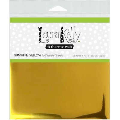 Sunshine Yellow - 6x6 Foil Transfer Sheets