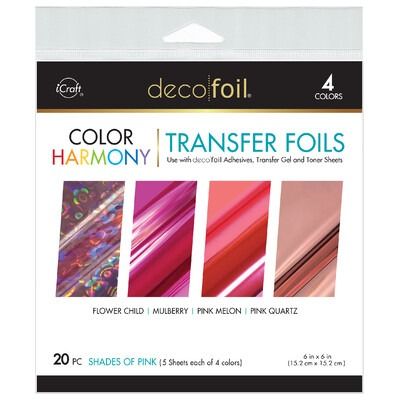 Shades of Pink - Deco Foil 6x6 Color Harmony Transfer Foils