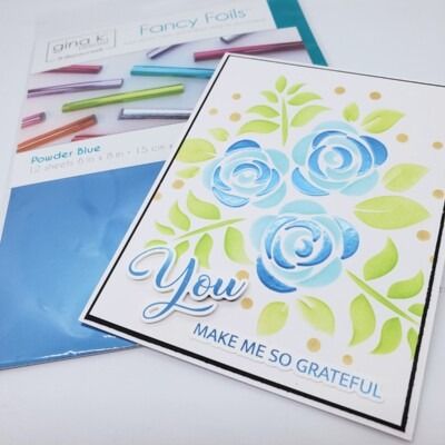 Powder Blue Matte Finish - Fancy Foils