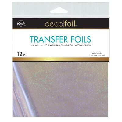 Silver Sparkle - 6x6 Deco Foil Transfer Sheets