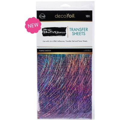 Purple Sketch by Brutus Monroe - 6x12 Deco Foil Transfer Sheets