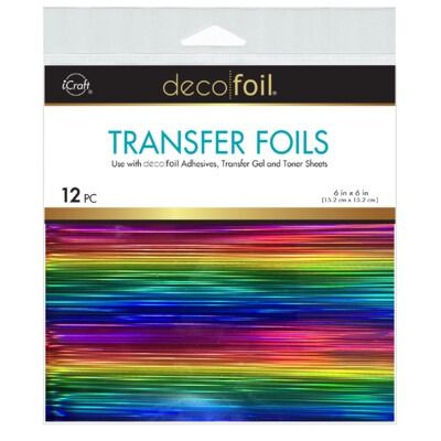 Prismatic Rainbow - 6x6 Deco Foil Transfer Sheets