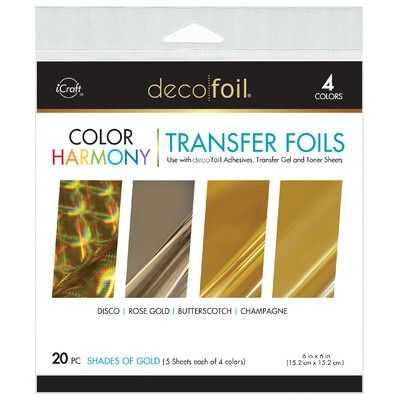 Shades of Gold - Deco Foil 6x6 Color Harmony Transfer Foils