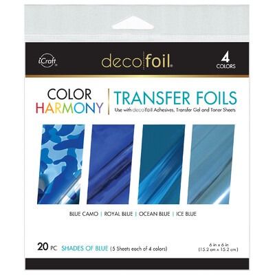 Shades of Blue - Deco Foil 6x6 Color Harmony Transfer Foils