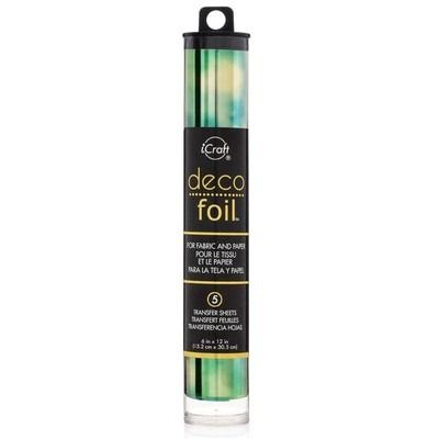 Emerald Watercolor - 6x12 Deco Foil Transfer Sheets
