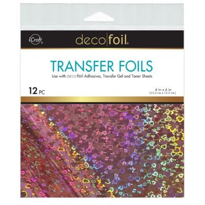Candy Hearts - 6x6 Deco Foil Transfer Sheets