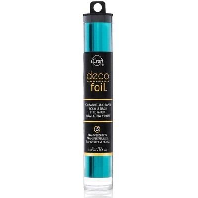 Teal - 6x12 Deco Foil Transfer Sheets, (5 Sheets)