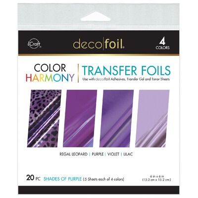 Shades of Purple - Deco Foil 6x6 Color Harmony Transfer Foils