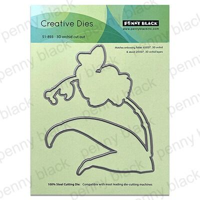 3D Orchid Cut Out - Coordinating Die