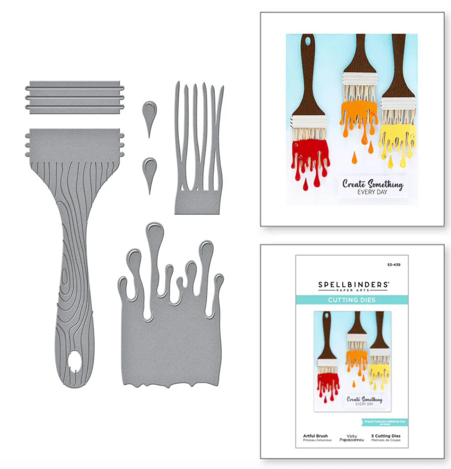 SAMPLE STEAL! Artful Brush - Die Set