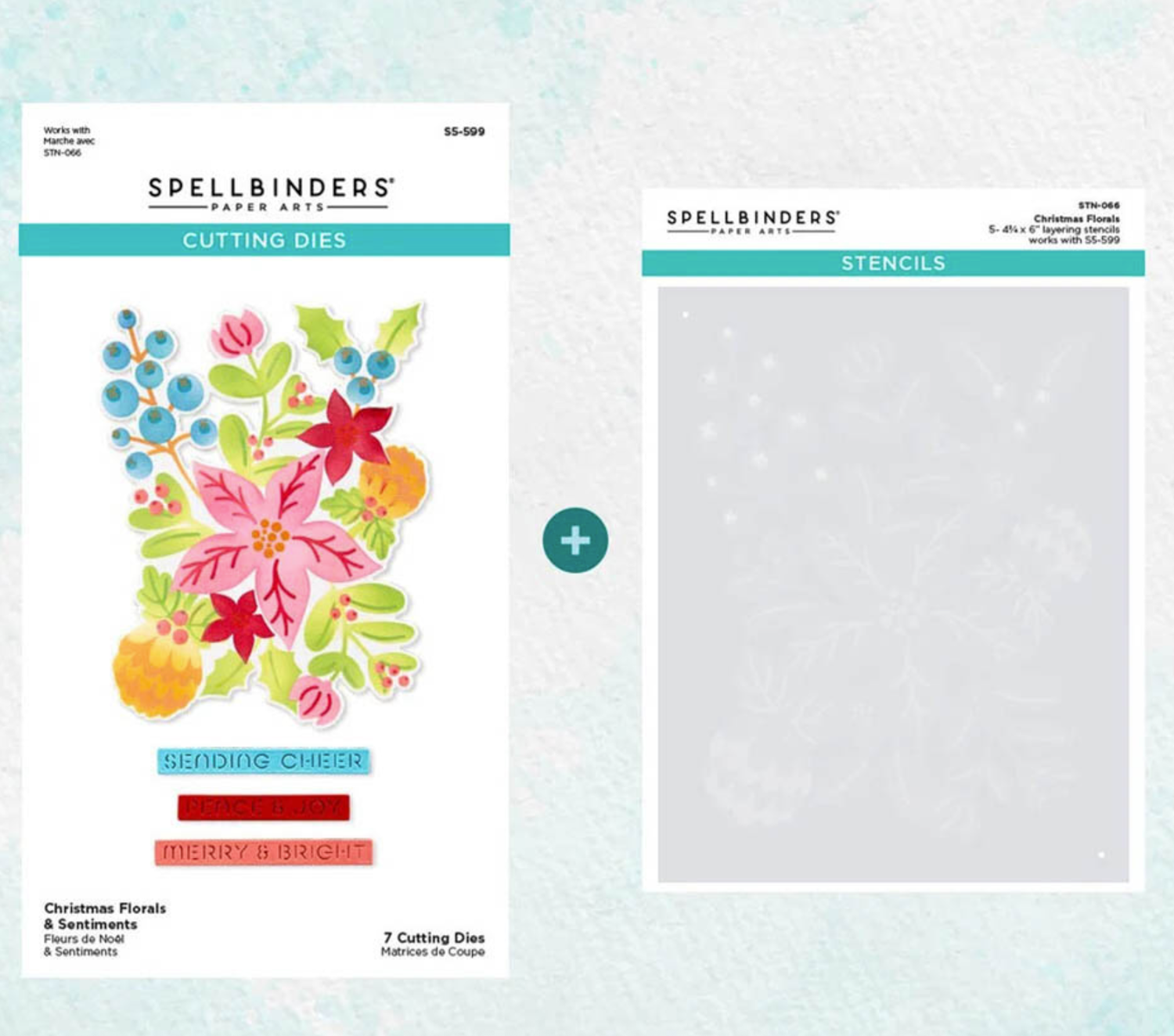 SAMPLE STEAL! Christmas Florals - Layering Stencils and Die Bundle