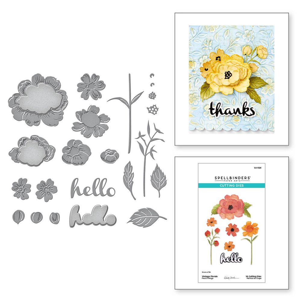 SAMPLE STEAL! Vintage Florals - Die Set