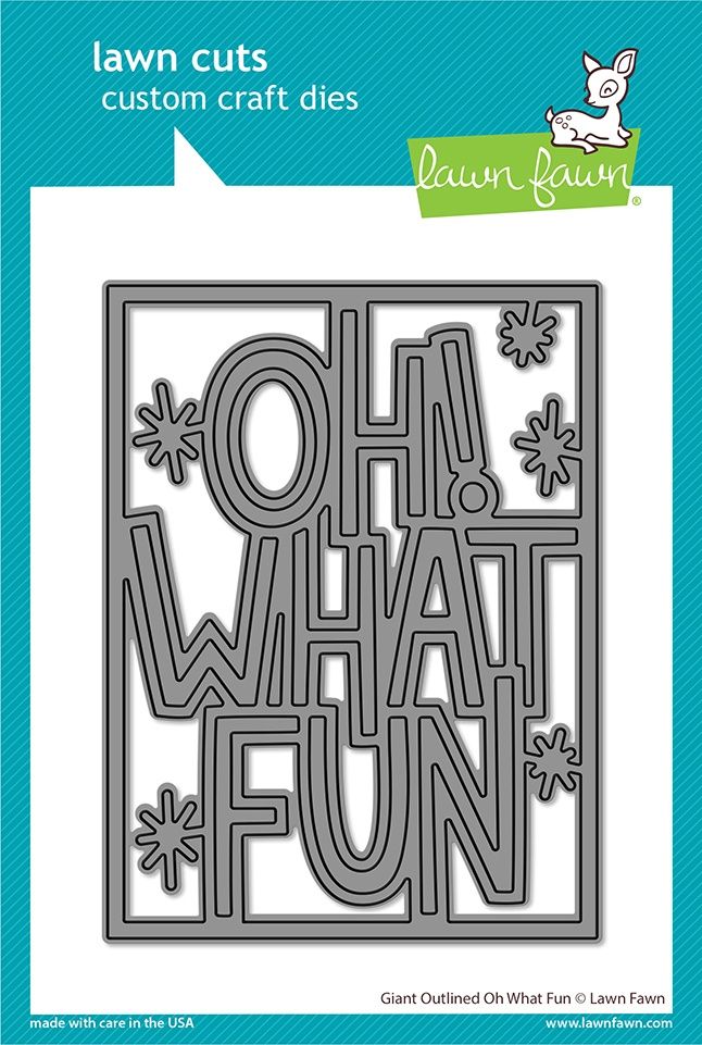SAMPLE STEAL! Giant Outlined Oh What Fun - Die