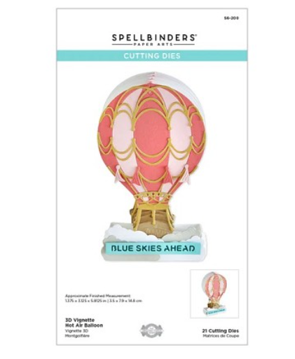 Hot Air Balloon - 3D Vignette - Die Set