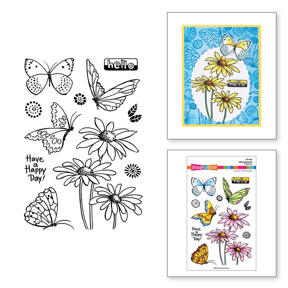 SAMPLE STEAL! Hello Butterfly - Stamp Set