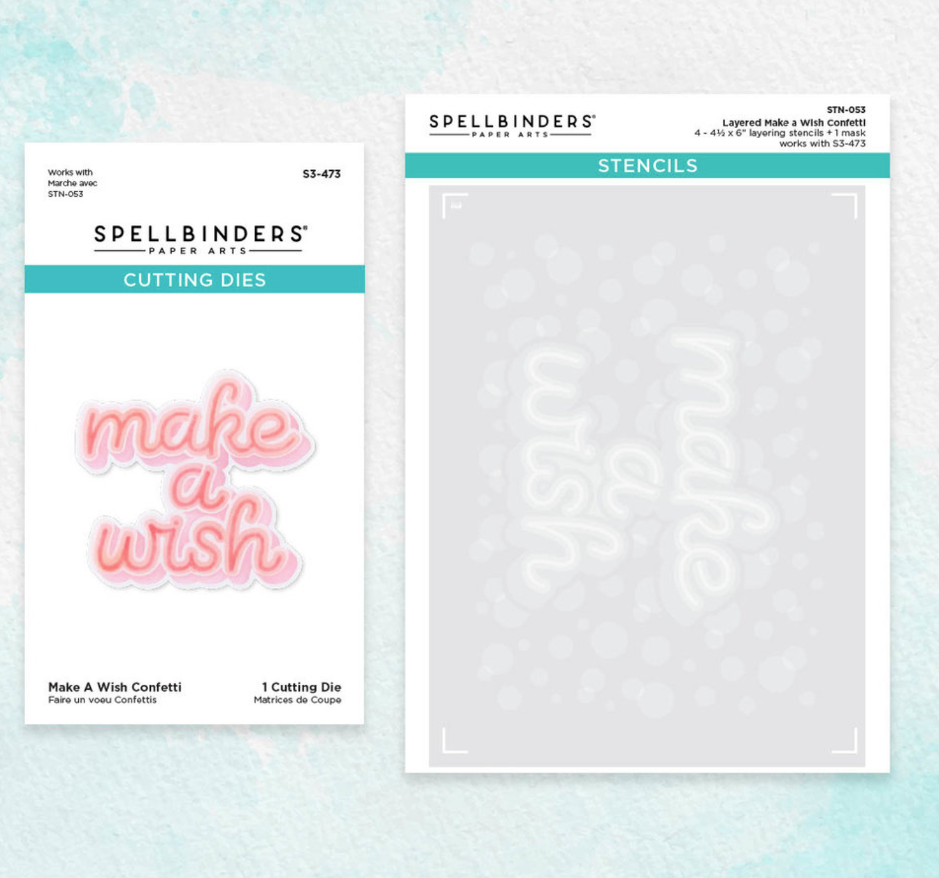 SAMPLE STEAL! Make A Wish Confetti - Stencil and Die Set