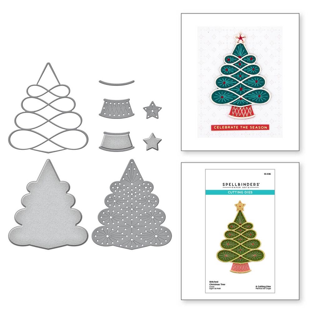 SAMPLE STEAL! Stitched Christmas Tree - Die Set