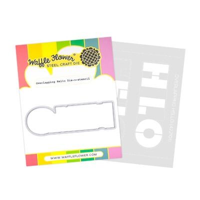 Overlapping Hello - Die-n-Stencil Set