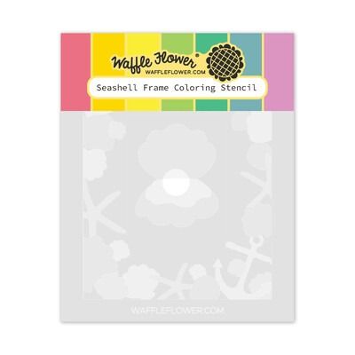Seashell Frame - Coloring Stencil Set