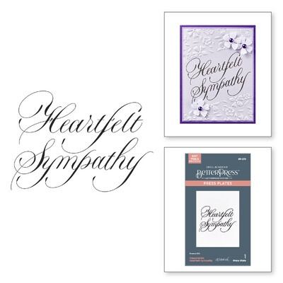 Copperplate Heartfelt Sympathy - BetterPress Plate